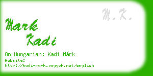 mark kadi business card